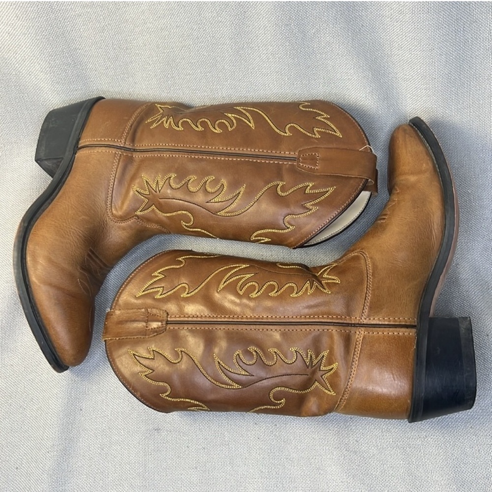 Old West Women's Western Cowboy Boot, CCY8129G, Brown, Size 6.5 - Picture 4 of 8